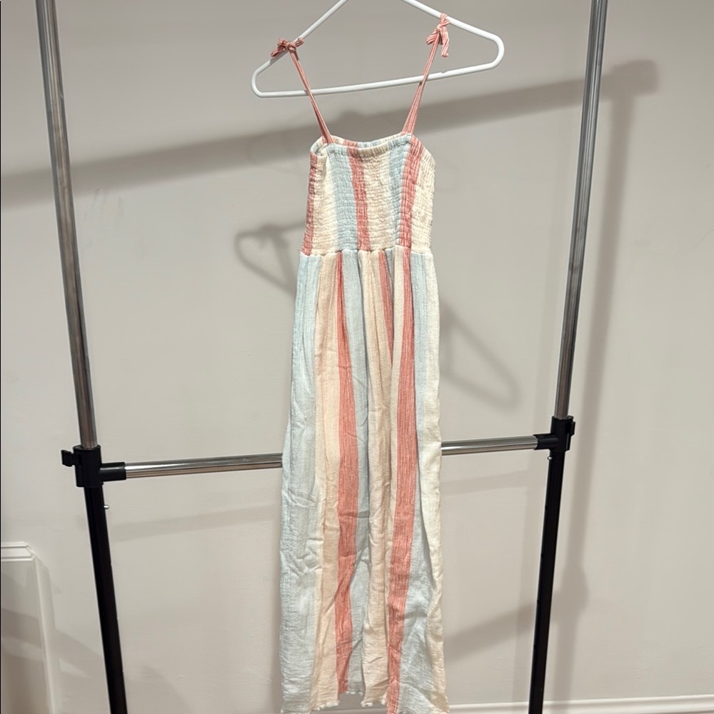 Sunchild Striped Maxi Dress with Spaghetti Straps